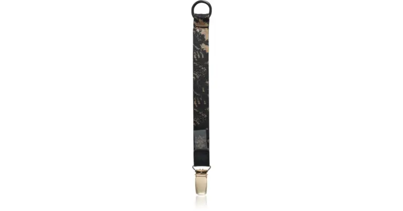 Pacifier Clip Fermaglio Per Ciuccio Black Golden 1 Pz