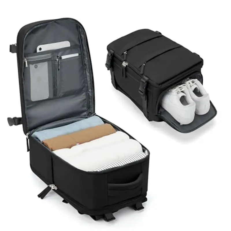 BJLFS Zaino da viaggio Nero 786216