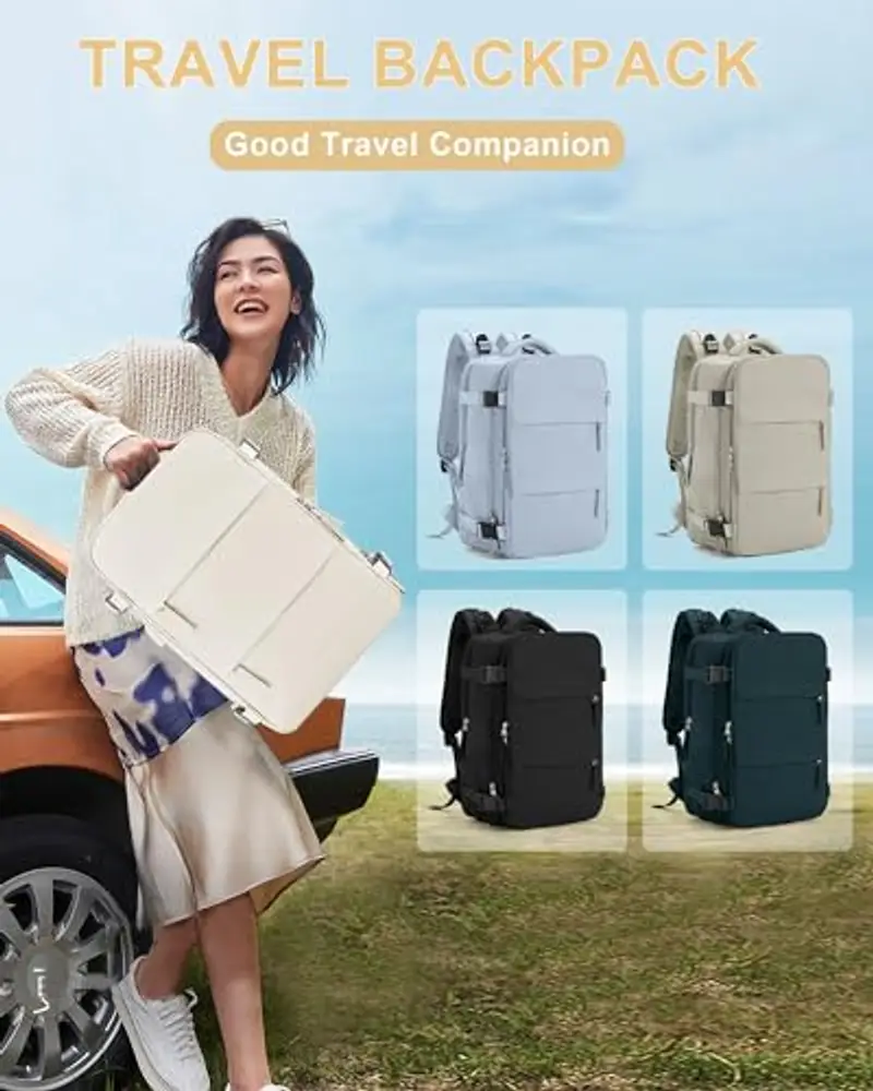 BJLFS Zaino da viaggio Beige 1600136 miniatura 2