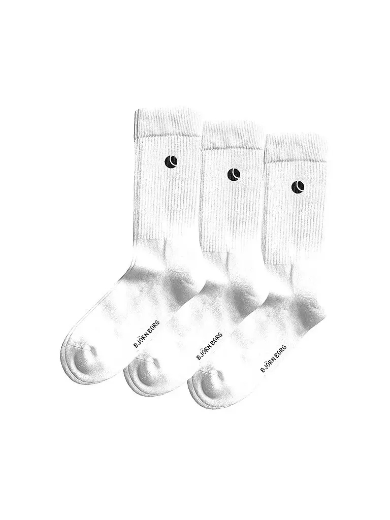 Calzini da tennis da uomo Classic Crew, confezione da 3 bianco | 36-40