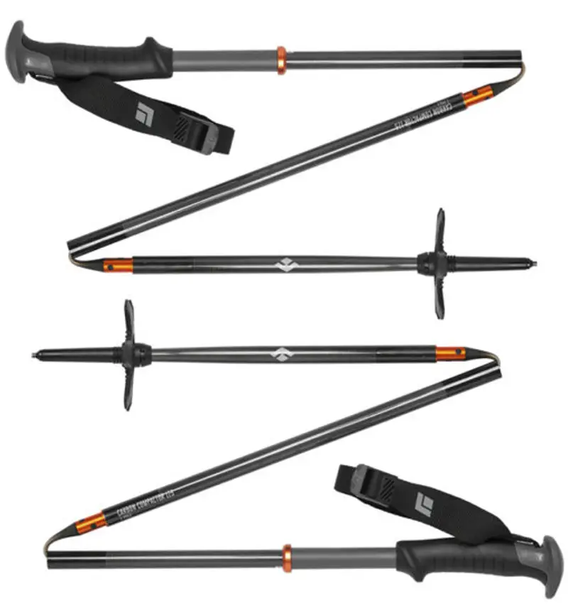 Carbon Compactor - bastoncini pieghevoli Black