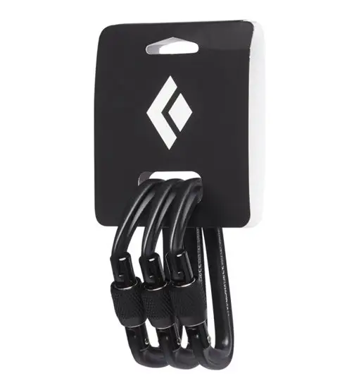 HotForge Screwgate 3 pack - set di moschettoni Black