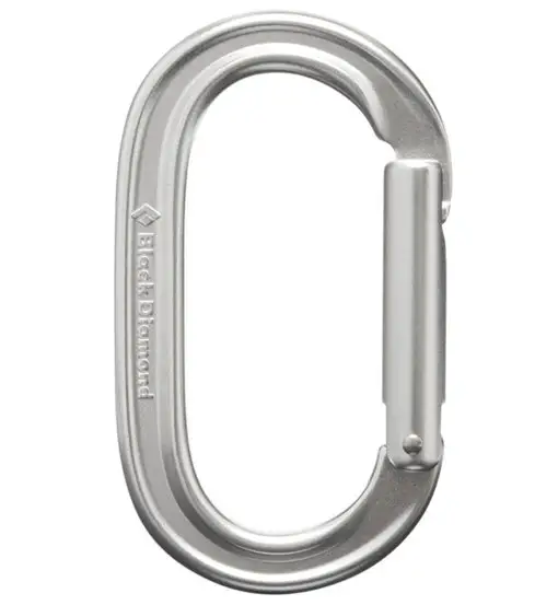 Oval Keylock - moschettone Grey