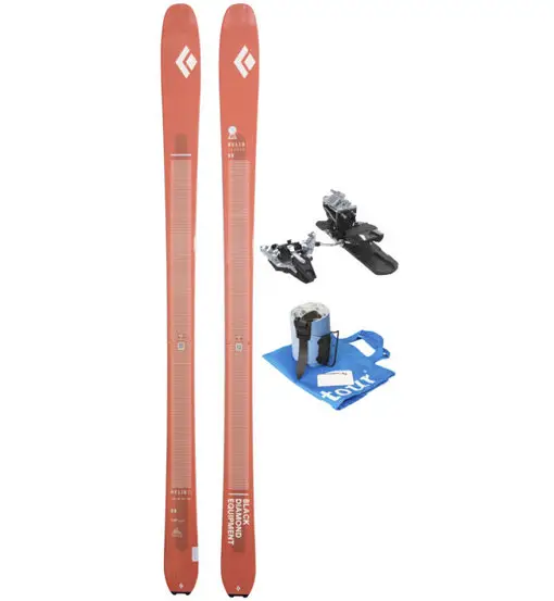 Set Helio Carbon 88 sci da scialpinismo+attacco+pelli Orange