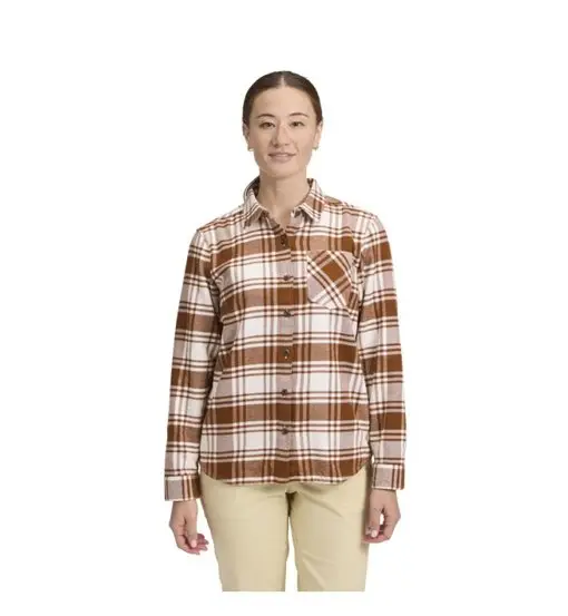 W Project Flannel - camicia a maniche lunghe - donna Brown