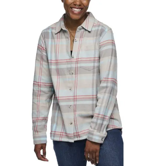 W Project Flannel - camicia a maniche lunghe - donna Grey