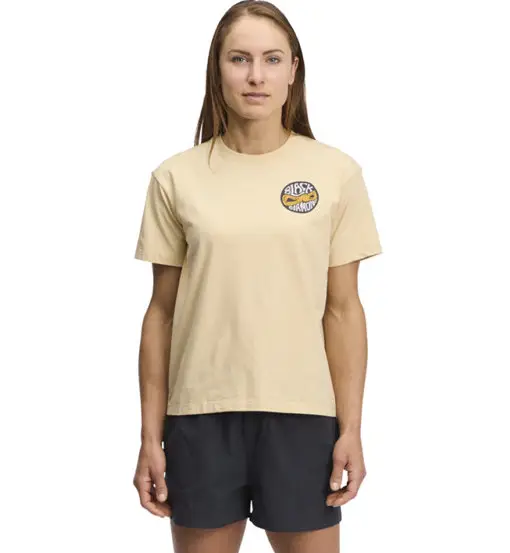 W Rope Badge SS - T-shirt - donna Light Yellow