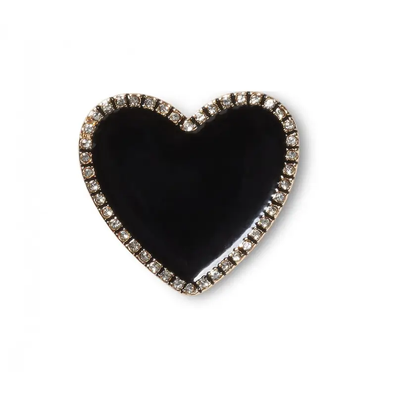 Black heart with gold outline