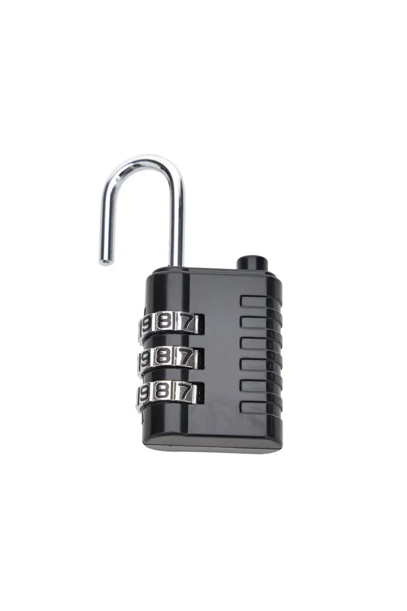 Lucchetto nero a combinazione multifunzione Wis lock [NERO] miniatura 2