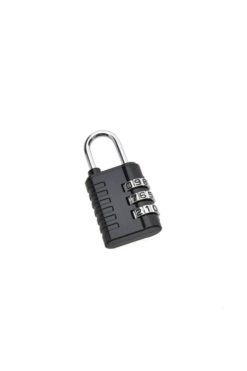 Lucchetto nero a combinazione multifunzione Wis lock [NERO] miniatura 3