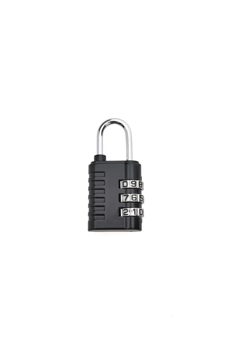Lucchetto nero a combinazione multifunzione Wis lock [NERO]