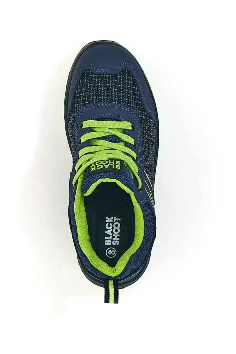 Scarpe antinfortunistiche blu Black Shoot PK23044 S1PL [BLU miniatura 3
