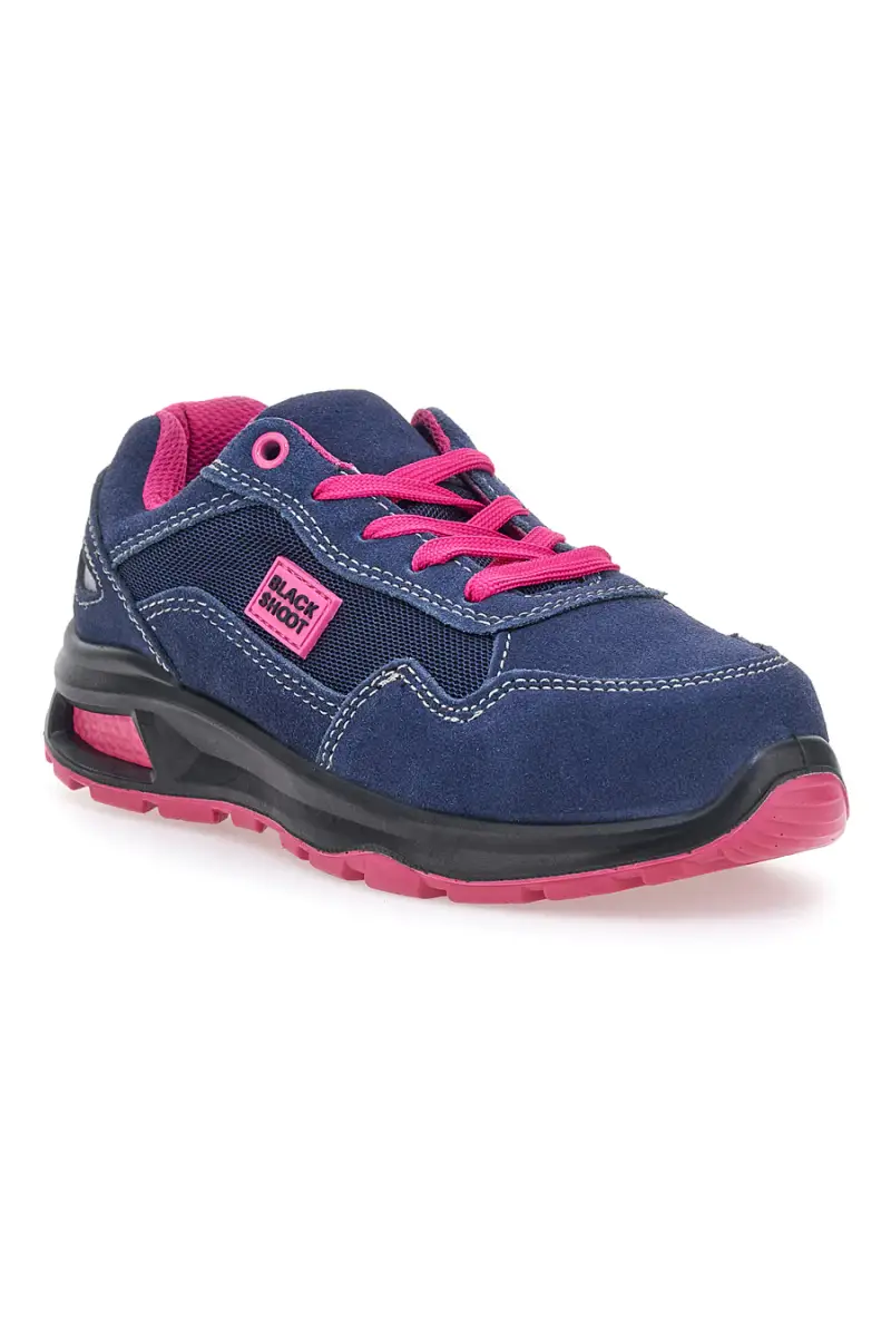 Scarpe antinfortunistiche blu fucsia Black Shoot PK24583 S1PL [NAVY miniatura 2