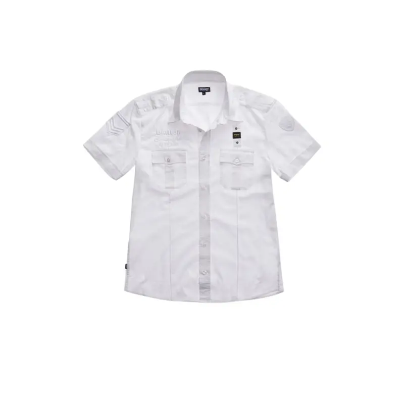 Blauer - Camicia 004992 Colore 100 Bianco BLUS02250