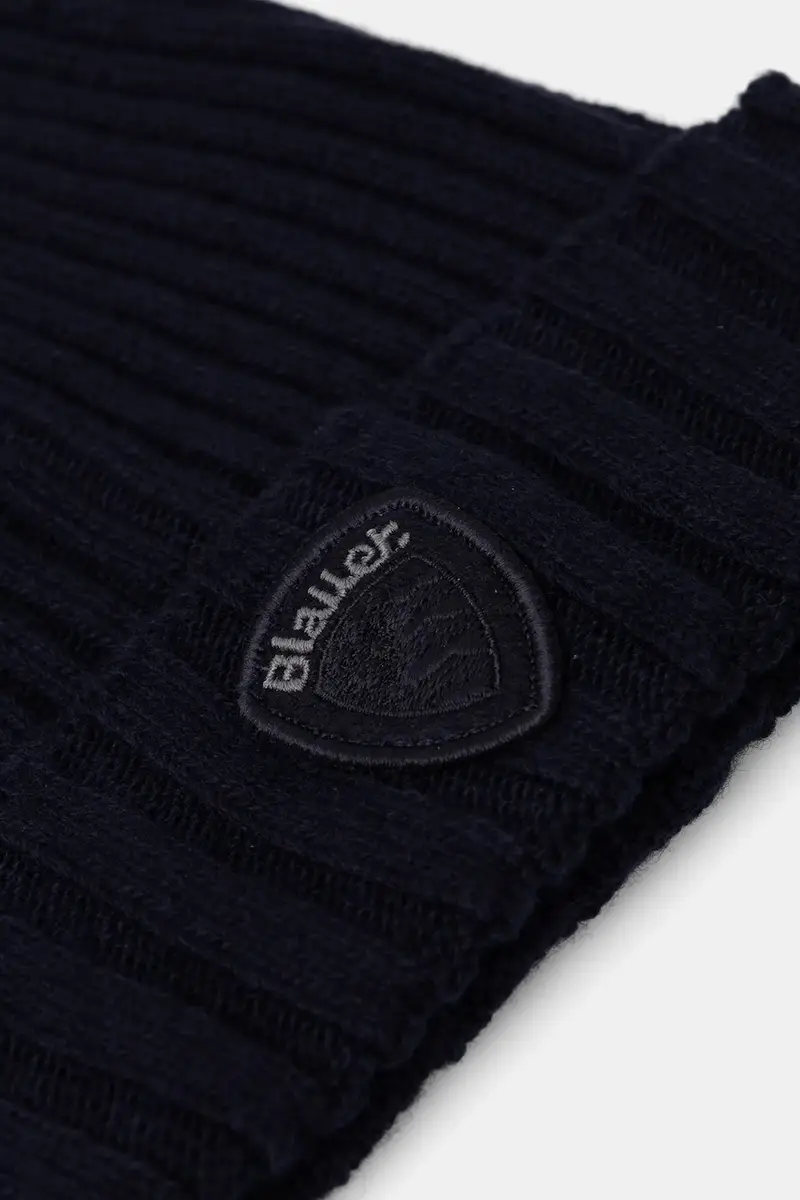 cappello in lana KENWOOD colore blu navy BLUA05298 miniatura 2