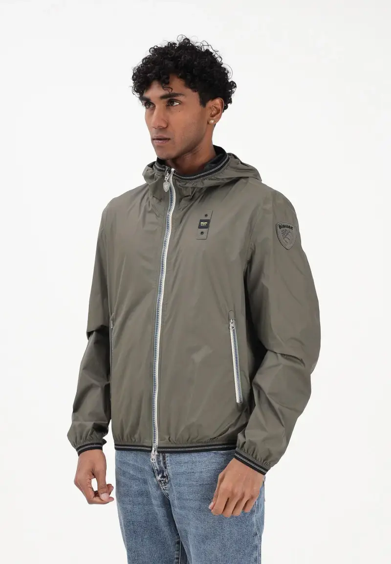 Giacca a vento DODGE verde militare da uomo