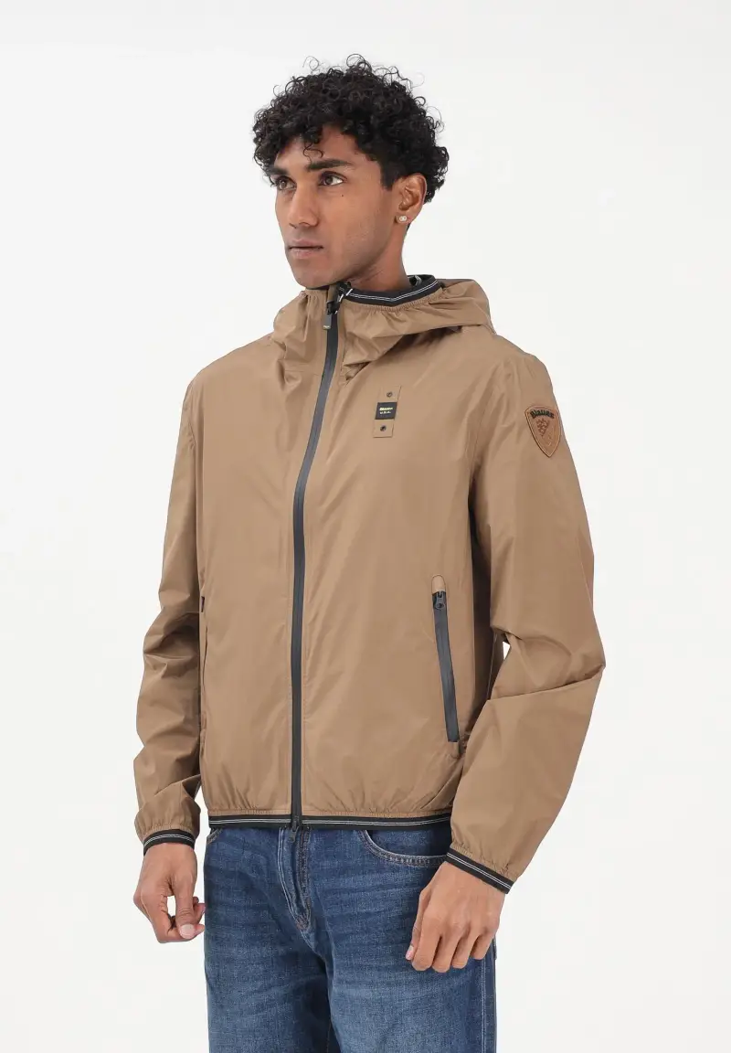 Giacca a vento FARRIN nocciola da uomo