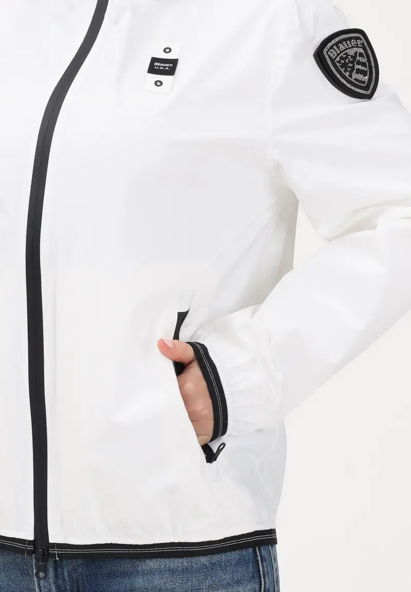 Giacca a vento NAY bianca da donna miniatura 3