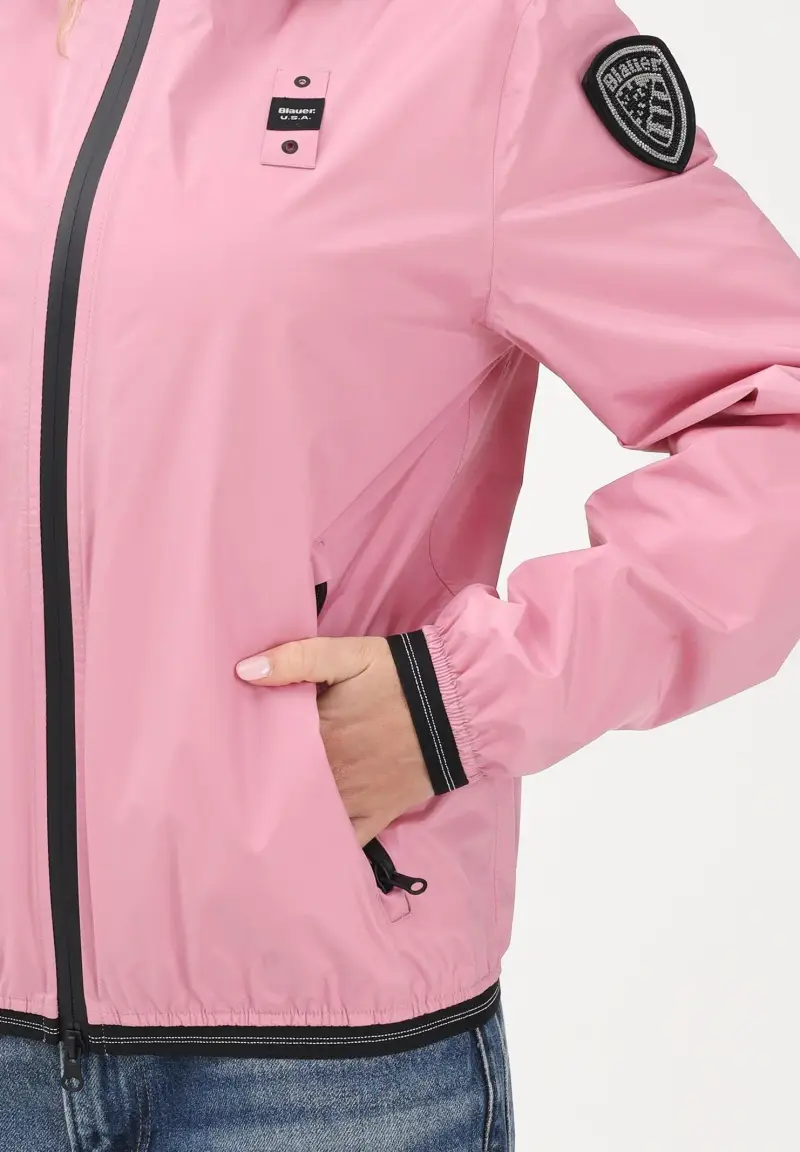 Giacca a vento NAY rosa da donna miniatura 3