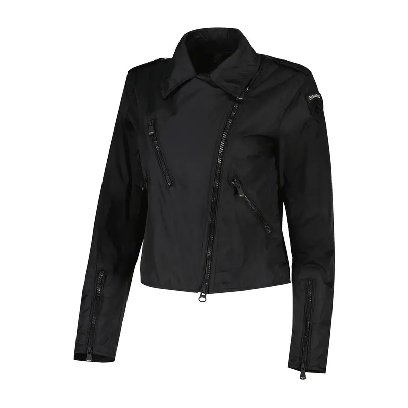 GIACCA CHIODO IN NYLON ZAMORA DONNA Nero