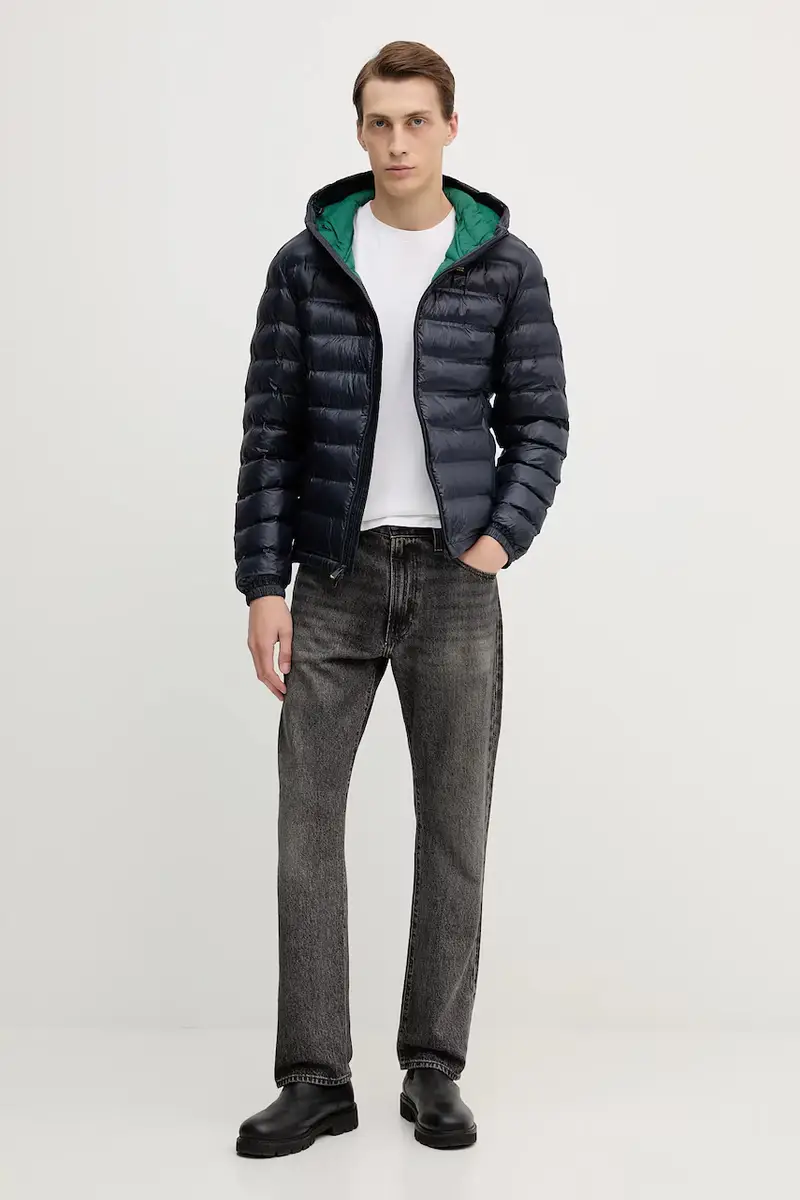 giacca colore blu navy BLUC02132 miniatura 2