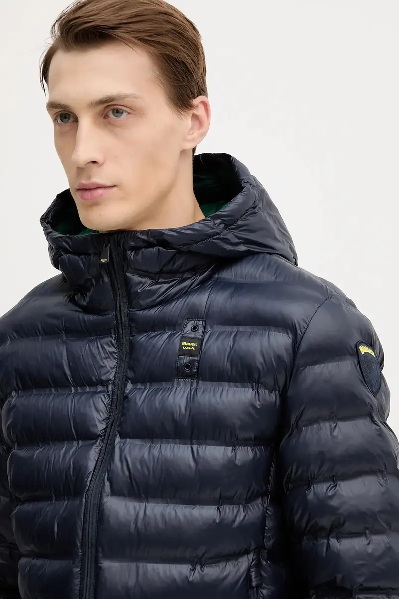 giacca colore blu navy BLUC02132 miniatura 4