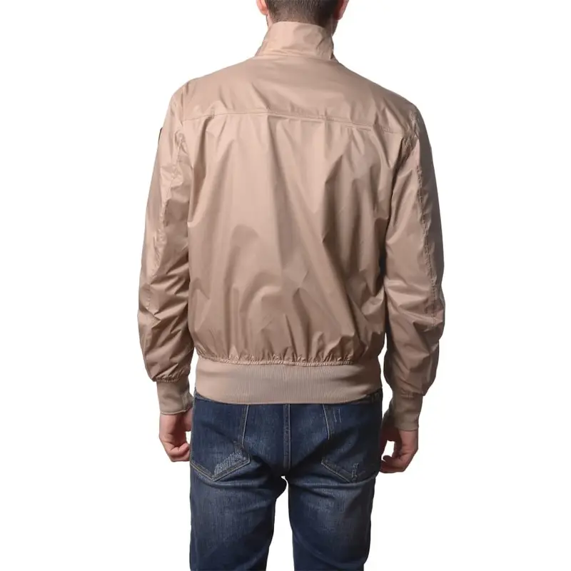 giacca da uomo duxbury in nylon con fondo e polsini elasticizzati a costine beige naturale miniatura 3