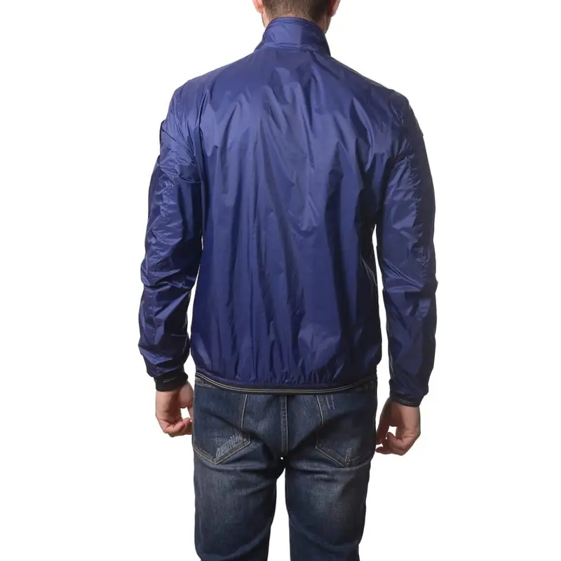 giacca da uomo kerwin in nylon metallico blu miniatura 3