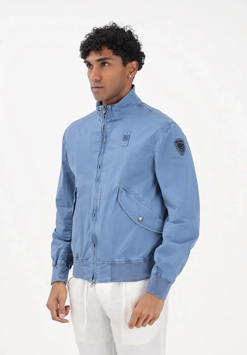 Giacca leggera BADGER blu indigo da uomo