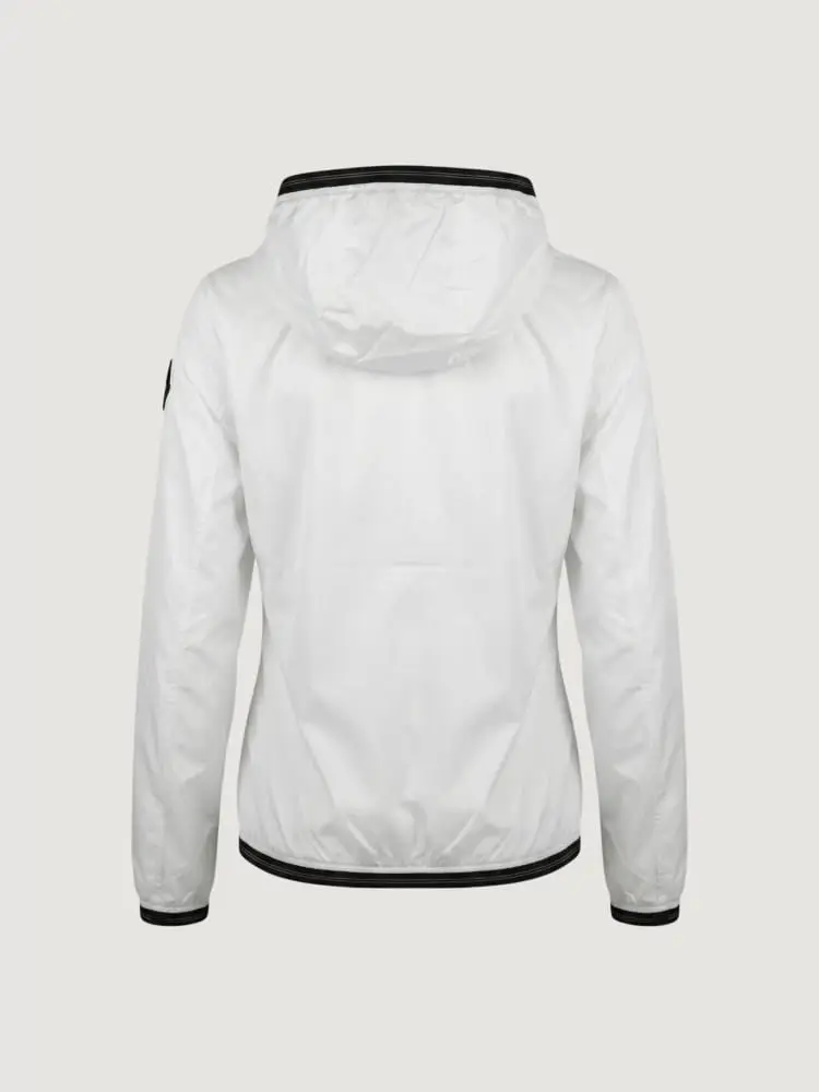 giubbotto bianco donna logo sul braccio miniatura 2