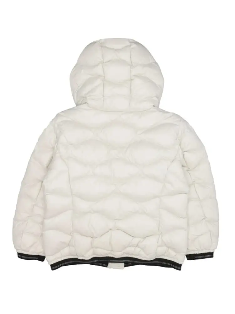 giubbotto bianco ragazza con logo miniatura 2