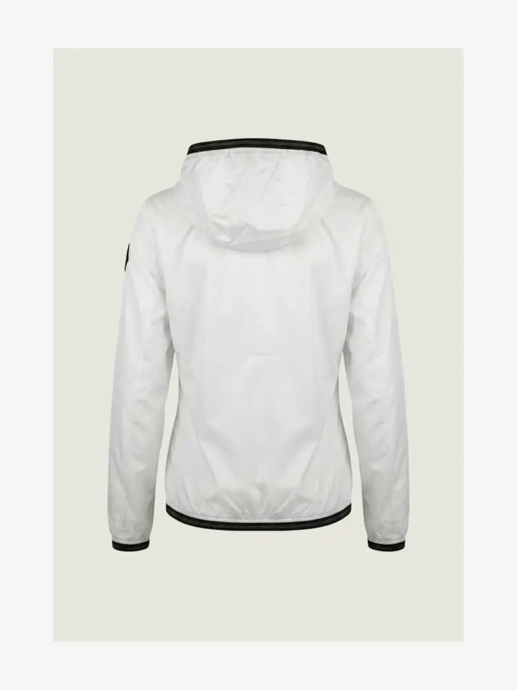 giubbotto bianco ragazza con logo miniatura 2