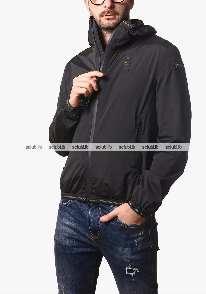 Giubbotto Blauer uomo nero ultraleggero Farrin