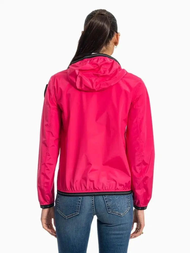 giubbotto fucsia donna logo sul braccio miniatura 2