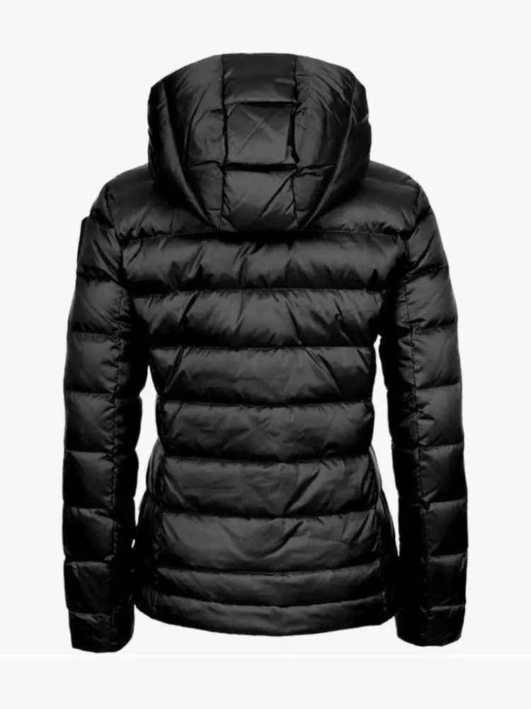 giubbotto nero ragazza con logo miniatura 4