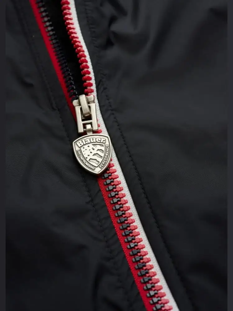 giubbotto nero ragazzo con logo miniatura 2