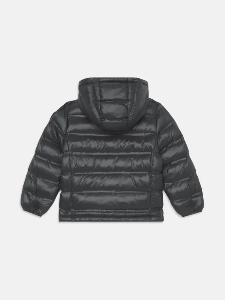 giubbotto nero ragazzo logo sul braccio miniatura 2