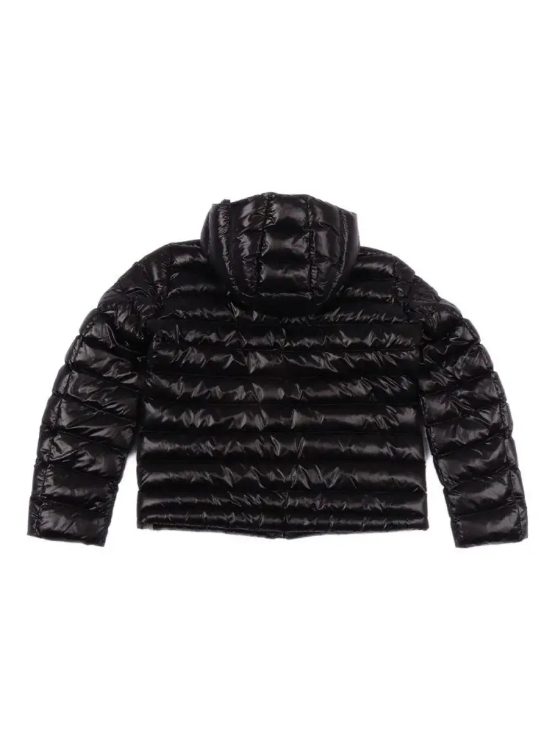 Piumino Adams con cappuccio nero Nero beige miniatura 3