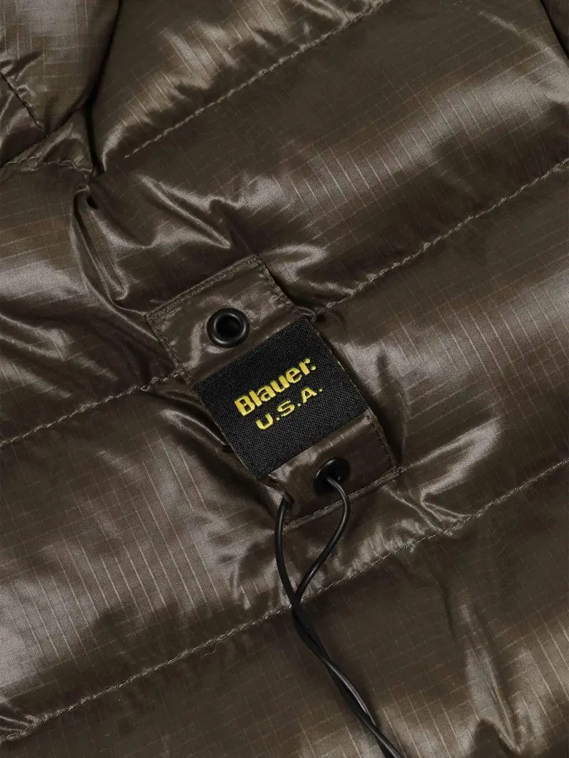 Piumino Adams con cappuccio verde bosco taba miniatura 2