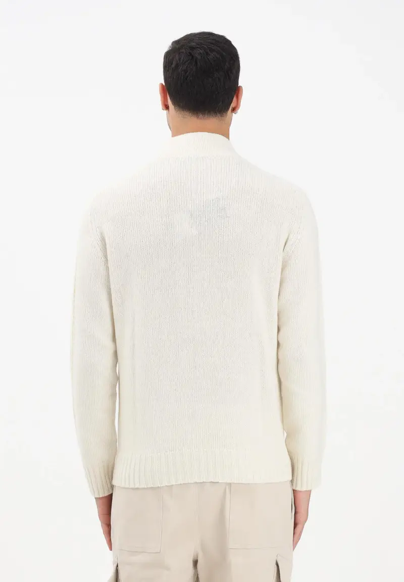 Maglione a mezzo collo Joseph panna da uomo miniatura 3