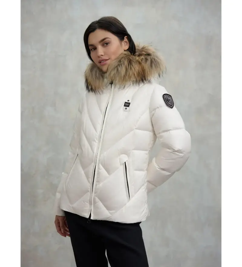 per donna 25WBLDC03097 Piumino bianco Alicia (L), Casual, Poliamide