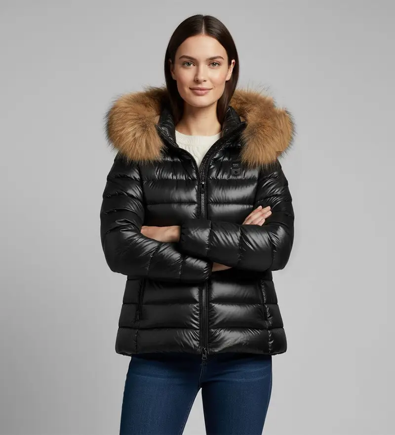 per donna 25WBLDC03099 Cappotto Arcadia nero (L), Casual, Poliestere, Manica lunga