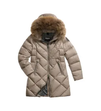 per donna 25WBLDK03098 Piumino Althea beige, oro (M), Casual, Poliamide