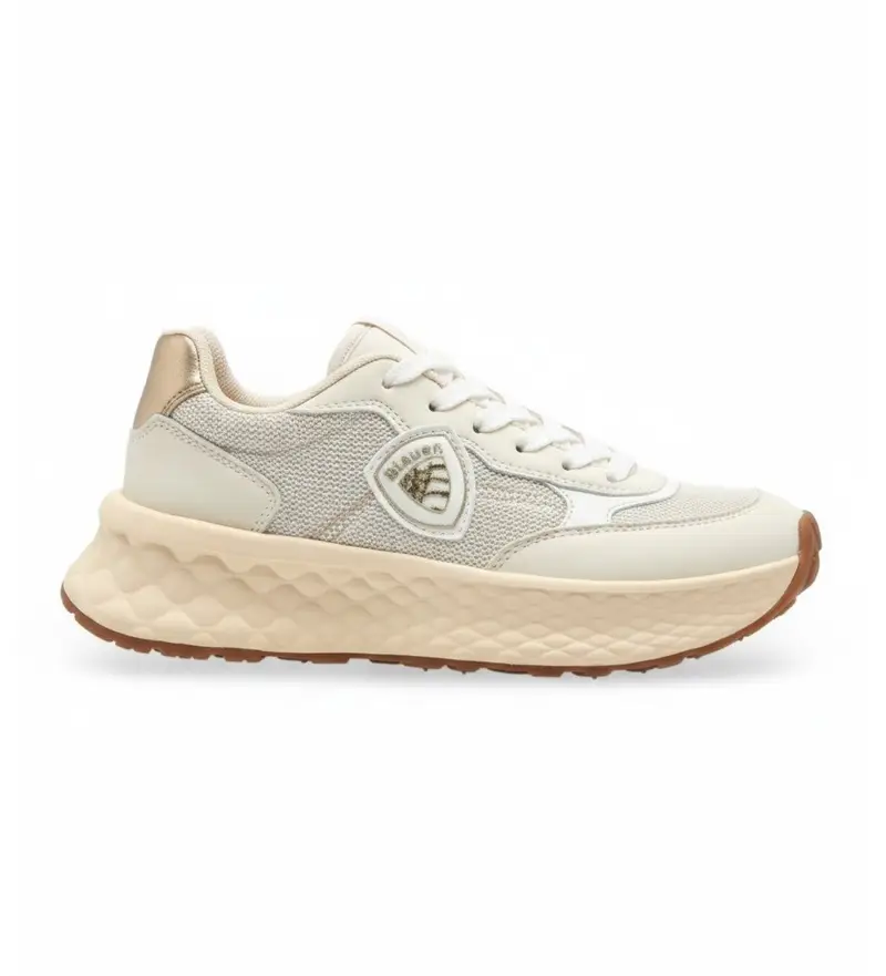 per donna F5LYNN01 Sneakers beige Lynn 01 (37), 3 a 5cm, Camoscio, Stringhe, Casual