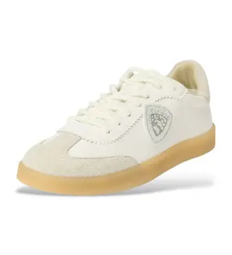 per donna S6AURORA01 Sneakers bianche Aurora 01 (36), Pelle, Bianco, Basso, Camoscio, Stringhe, Casual