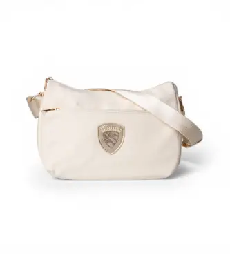 per donna S6POE01 Borsa a tracolla in nylon bianco (OSFA), Casual