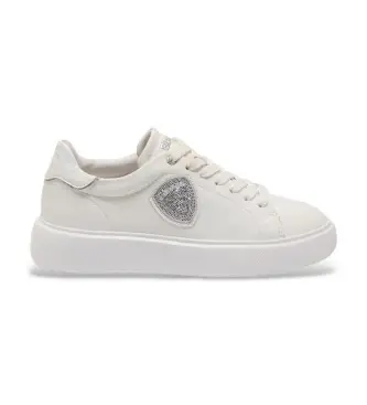 per donna S6VENUS01 Sneakers Venus in pelle bianca (36), Bianco, Basso, Stringhe, Casual