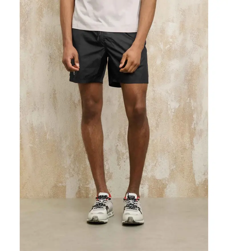 per uomo 25SBLUN02513 Costume da bagno nero lucido (S), Beachwear, Poliestere