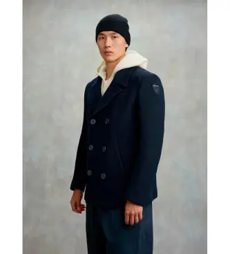 per uomo 25WBLUC01378 Giacca blu navy Chopin Peacoat (L), Casual, Lana