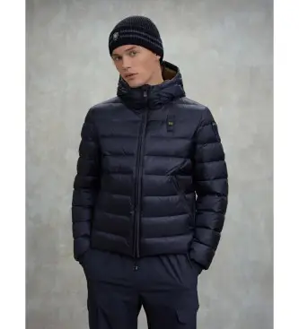 per uomo 25WBLUC03086 Piumino con cappuccio Acton blu navy (L), Casual, Poliamide